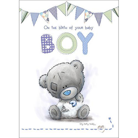 New Baby Boy Tiny Tatty Teddy Me to You Bear Card £1.79